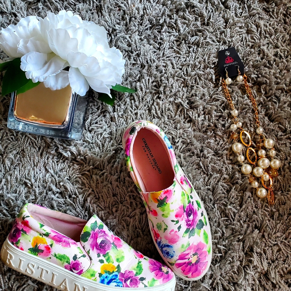 Christian Siriano slide on platform sneakers